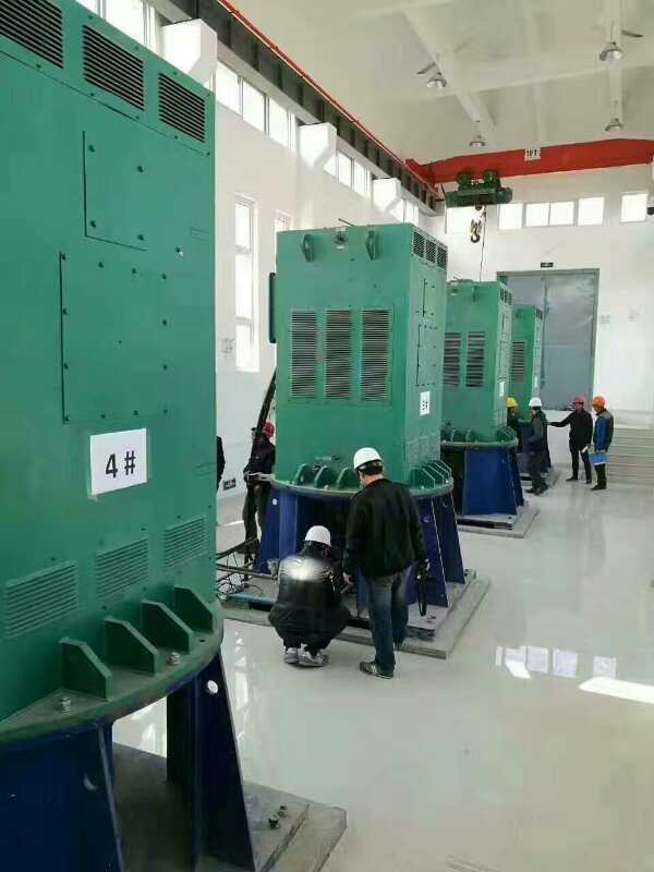 YJTKK4001-2某污水处理厂使用我厂的立式高压电机安装现场